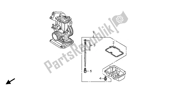 Todas las partes para Carburador O. P. Equipo de Honda CRF 150R SW 2008