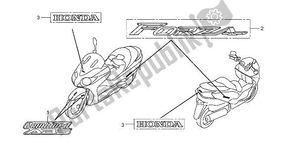 All parts for the Mark of the Honda NSS 250A 2009