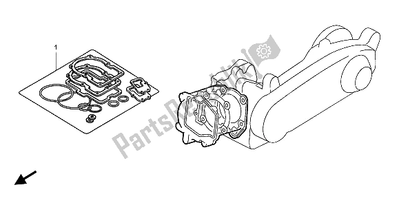 Tutte le parti per il Kit Di Guarnizioni Eop-1 A del Honda SH 150 2009