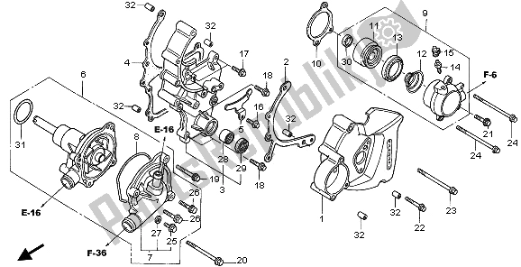 Tutte le parti per il Pompa Dell'acqua del Honda VFR 800 2009