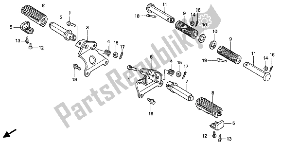 Todas las partes para Paso de Honda VF 750C 1994