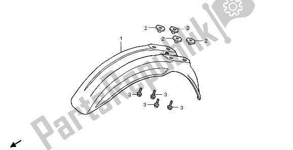 Todas las partes para Guardabarros Delantero de Honda CR 80R SW 1998