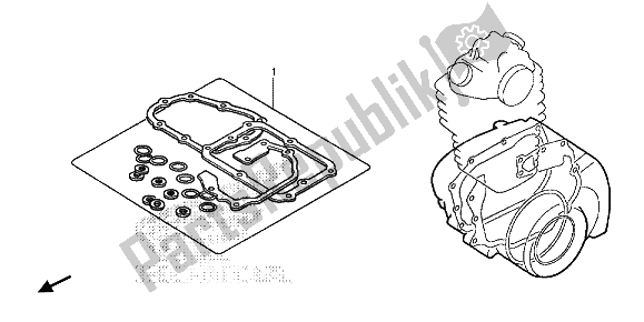 All parts for the Eop-2 Gasket Kit B of the Honda CRF 250R 2015