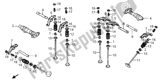 All parts for the Camshaft & Valve of the Honda VT 750C 2006