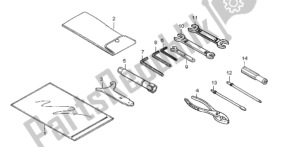 Todas las partes para Herramientas de Honda VT 750 CA 2007