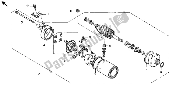 Todas las partes para Motor De Arranque de Honda TRX 680 FA 2007