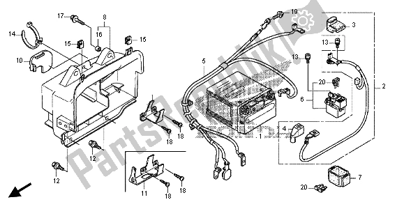 Tutte le parti per il Batteria del Honda FES 125A 2012