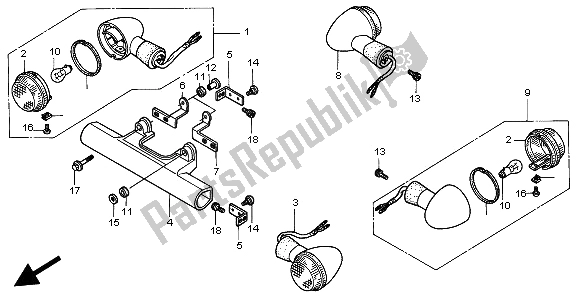 Wszystkie części do Winker Honda VT 750C2 1997