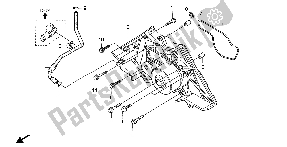 Tutte le parti per il Pompa Dell'acqua del Honda ST 1100 1999