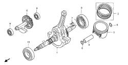 vilebrequin et piston