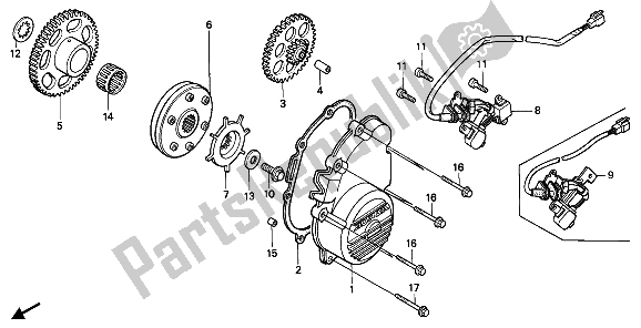 Todas las partes para Embrague De Arranque de Honda CBR 600F 1989