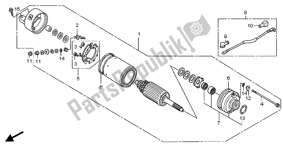 Todas las partes para Motor De Arranque de Honda TRX 300 EX Sportrax 2006