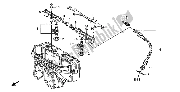 Alle onderdelen voor de Brandstofverstuiver van de Honda CBR 600 RR 2009