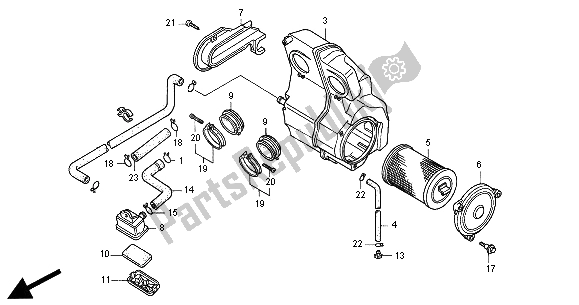 Todas las partes para Filtro De Aire de Honda CB 500S 2000