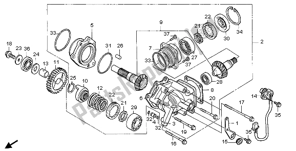 Todas las partes para Eje Transversal de Honda VT 750 CA 2007