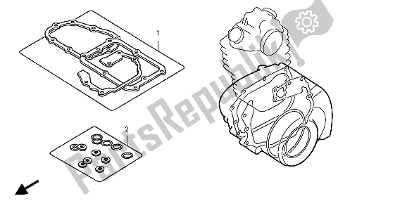 All parts for the Eop-2 Gasket Kit B of the Honda CRF 450R 2004