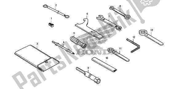 Wszystkie części do Przybory Honda CB 500 FA 2013