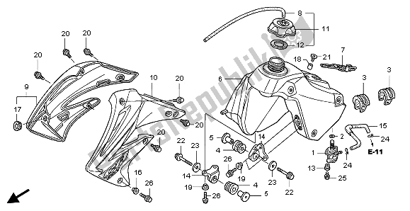 Todas las partes para Depósito De Combustible de Honda CR 85R SW 2007