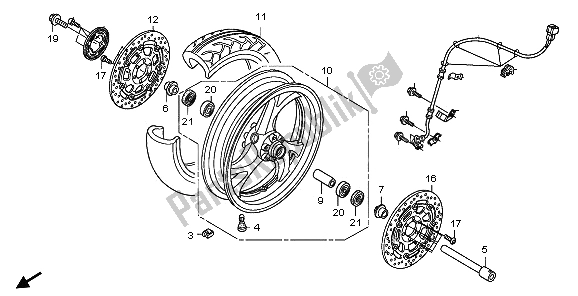 Todas las partes para Rueda Delantera de Honda ST 1300 2009