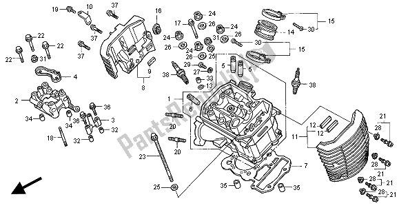 Todas las partes para Culata (delantera) de Honda VT 750C2 2000