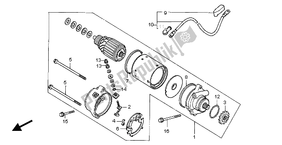 Todas las partes para Motor De Arranque de Honda CA 125 1995