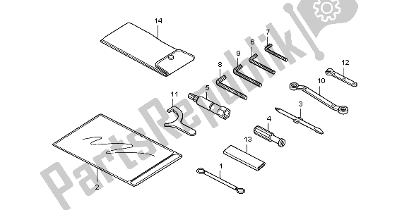 Tutte le parti per il Utensili del Honda NSA 700A 2009