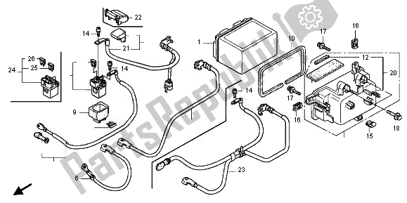 Tutte le parti per il Batteria del Honda FJS 600A 2011