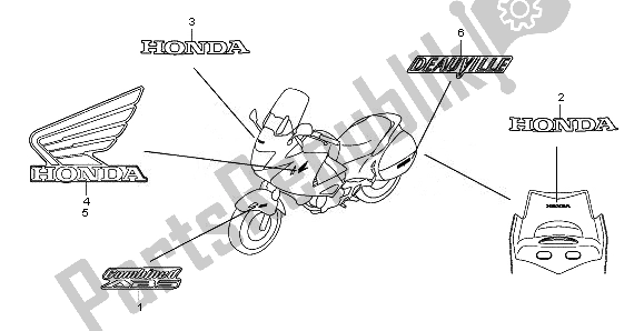 Tutte le parti per il Marchio del Honda NT 700 VA 2008