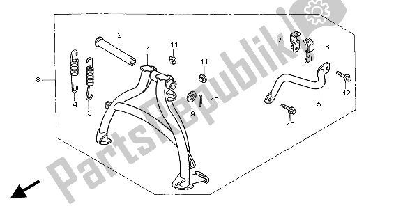 All parts for the Fop-1 Stand Set of the Honda XL 600V Transalp 1997