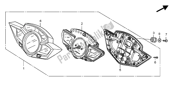 Todas las partes para Metro (mph) de Honda VFR 1200 FD 2011