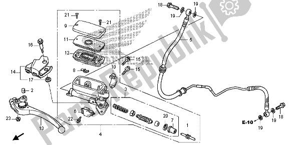 Tutte le parti per il Pompa Frizione del Honda VFR 1200X 2012