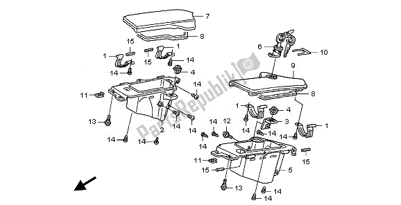 Todas las partes para Bolsillo De Capucha de Honda CB 1300 SA 2008