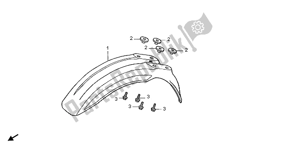 Todas las partes para Guardabarros Delantero de Honda CR 80R SW 2000