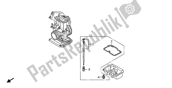 Alle onderdelen voor de Carburateur O. P. Kit van de Honda CRF 150 RB LW 2009