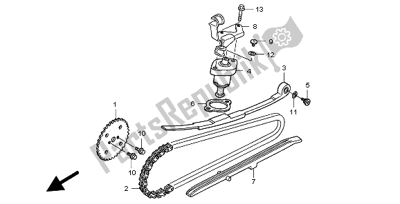 Wszystkie części do ? A? Cuch Cham I Napinacz Honda PES 150 2009