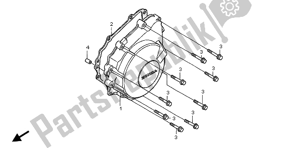 Tutte le parti per il Coperchio Del Generatore del Honda CBF 600 SA 2006