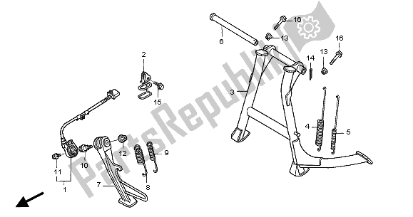 Todas as partes de Ficar do Honda NT 650V 2001