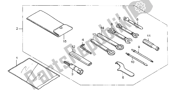 All parts for the Tools of the Honda VF 750C 1996