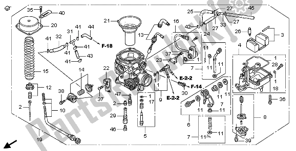 Todas las partes para Carburador de Honda VT 750 CA 2007