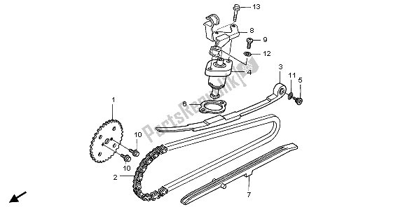 Tutte le parti per il Catena A Camme E Tenditore del Honda SH 150 2007