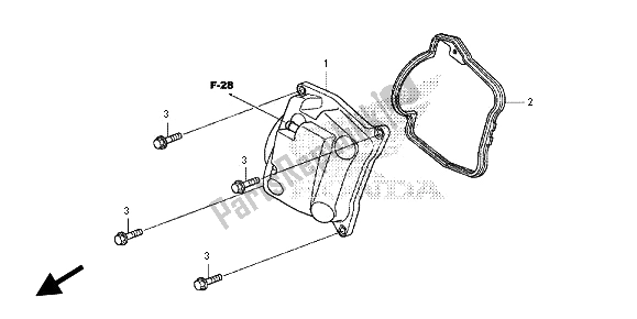 Todas las partes para Cubierta De Tapa De Cilindro de Honda SH 125D 2013