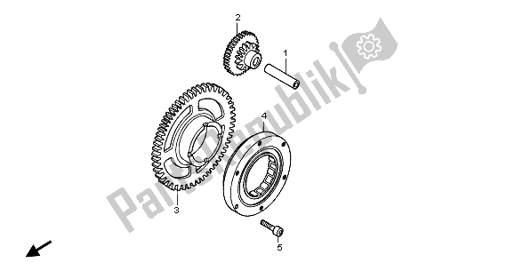 Toutes les pièces pour le Embrayage De Démarrage du Honda CBR 1100 XX 2003