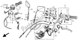 Manejar palanca e interruptor y cable