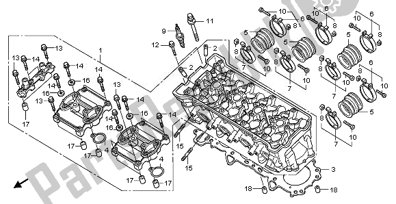 Todas las partes para Cabeza De Cilindro de Honda CB 1000R 2011