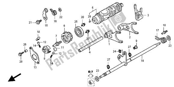 Todas las partes para Horquilla De Cambio De Marchas de Honda TRX 420 FA Fourtrax Rancher AT 2012