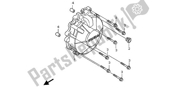 Todas las partes para Cubierta Del Generador de Honda CB 600F Hornet 2009