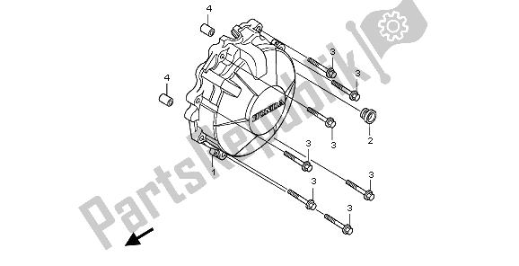 Wszystkie części do Pokrywa Generatora Honda CB 600F Hornet 2009