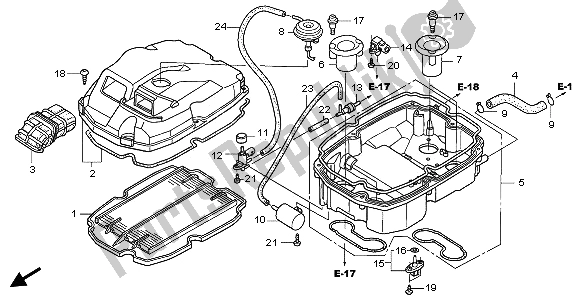 Toutes les pièces pour le Purificateur D'air du Honda VFR 800 2006