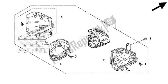 All parts for the Meter (mph) of the Honda SH 300A 2013