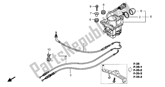 All parts for the Servo Motor of the Honda CBR 900 RR 2003